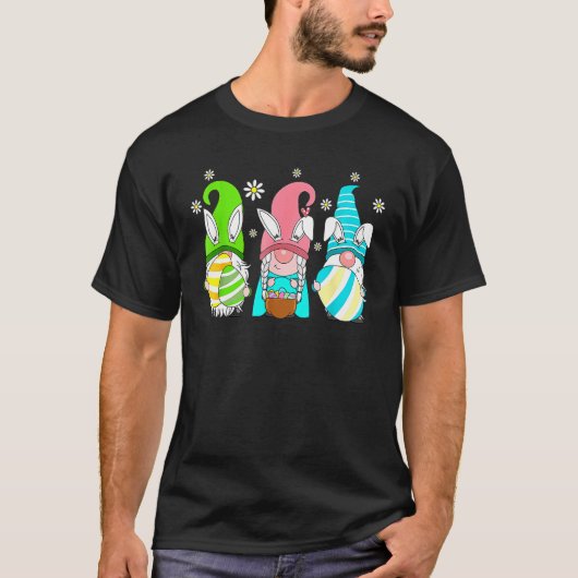 Easter Squad Funny Gnome Bunny Egg Hunting Matchin Tシャツ (正面)