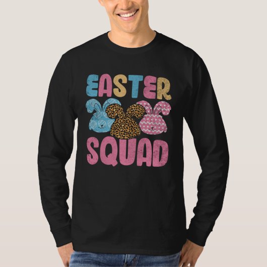 Easter Squad Leopard Bunny Easter Day For Womens G Tシャツ (正面)