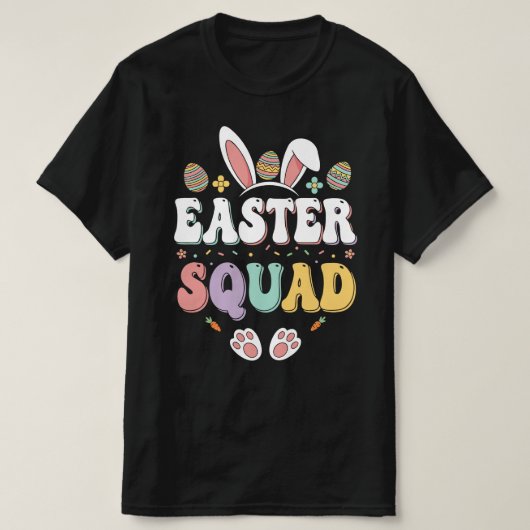 Easter Squad | Retro Bunny Squad Tシャツ (デザイン正面)