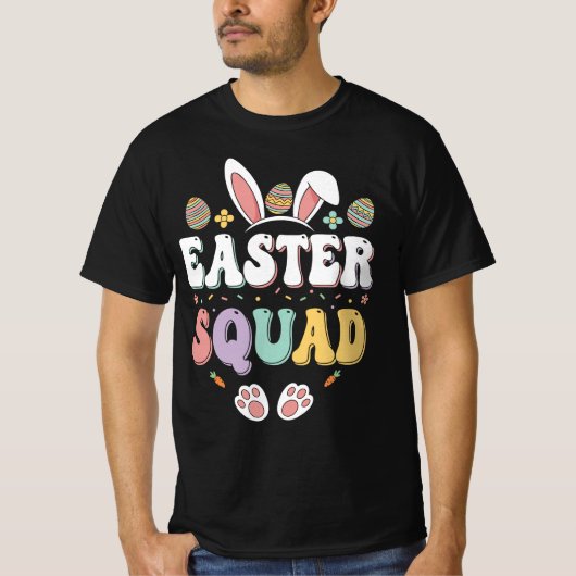 Easter Squad | Retro Bunny Squad Tシャツ (正面)