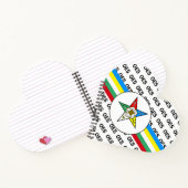 Easter Star Small Notepadの注文 ノートブック (内部)