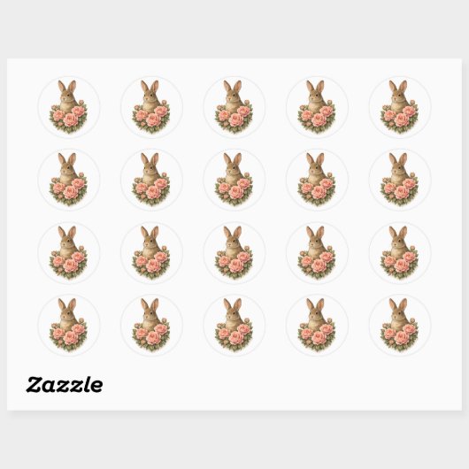 easter Sticker ラウンドシール (シート)