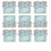 Easter Stickers Fold Over Treat Bags シール (正面)