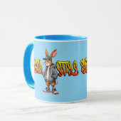 Easter Style – Street Bunny Design - caneca マグカップ (正面左)