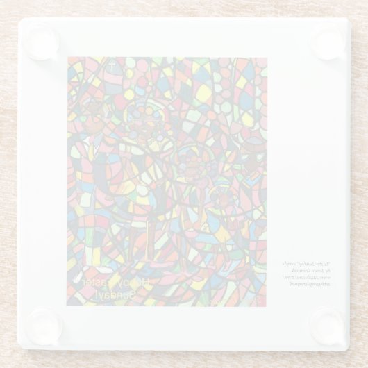 "Easter Sunday"  ガラスコースター (裏面)