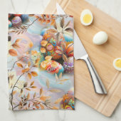 Easter Sunday Celebrations キッチンタオル (四つ折り)