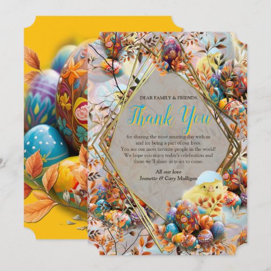 Easter Sunday Celebrations 招待状 (正面/裏面)