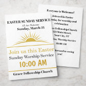 Easter Sunday Church Flyer Invitation チラシ