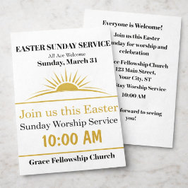 Easter Sunday Church Flyer Invitation チラシ