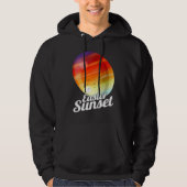 Easter Sunset Painted Easter Egg For Egg Hunt On E パーカ (正面)