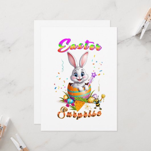 Easter Surprise カード (正面/裏面インサイチュ)