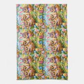 easter tea towel キッチンタオル (縦)