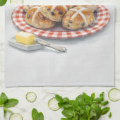 Easter Tea Towel | Hot Cross Buns Kitchen Gift キッチンタオル (折り畳み)