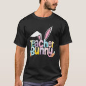 Easter Teacher Bunny for Women Happy Easter Tシャツ (正面)
