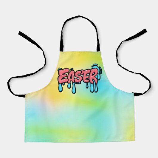 Easter Text Sublimation-61424 エプロン (正面)