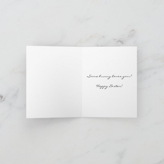 Easter Three Bunnies in Grass Card シーズンカード (内部)