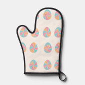 Easter Tie-Dye eggs  mid-tone soft pattern 鍋つかみ (正面)