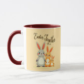 Easter Together – Sweet Bunny Family - caneca マグカップ (左)