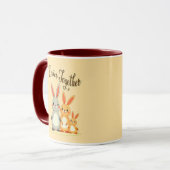 Easter Together – Sweet Bunny Family - caneca マグカップ (正面左)