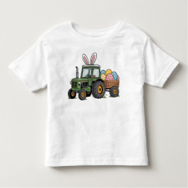 Easter Tractor  トドラーTシャツ