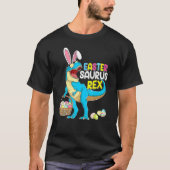 Easter Trex For Kids Dinosaur Bunny Easter Saurus Tシャツ (正面)