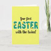 Easter Twins First Celebration Card カード (正面)