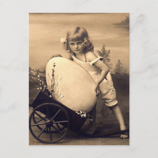Easter vintage picture シーズンポストカード (正面)