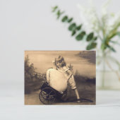 Easter vintage picture シーズンポストカード (スタンド正面)