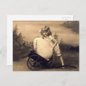 Easter vintage picture シーズンポストカード (正面/裏面)