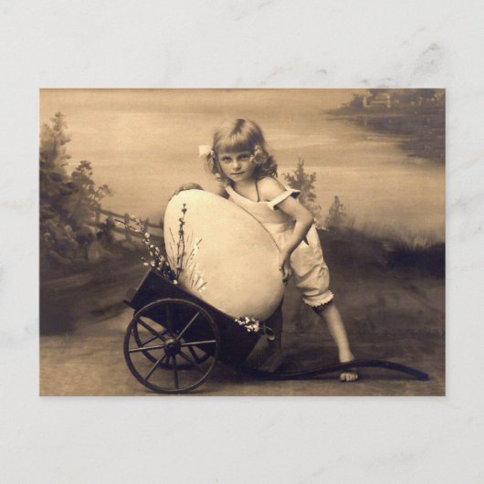 Easter vintage picture シーズンポストカード (正面)