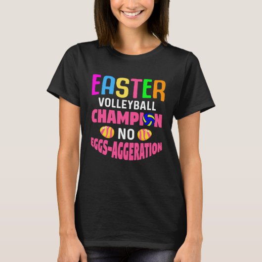 Easter Volleyball Bunny Rabbit Beachvolleyball Tシャツ (正面)