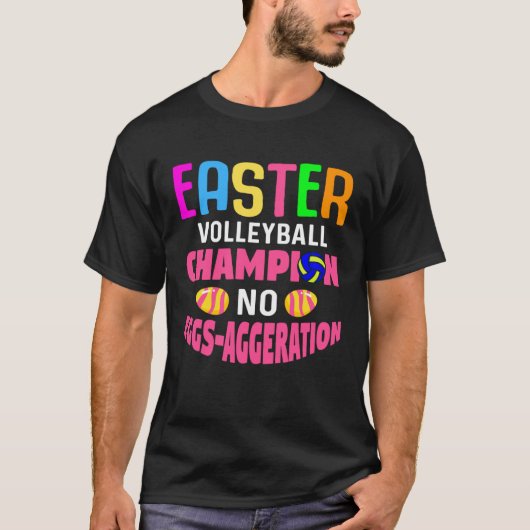 Easter Volleyball Bunny Rabbit Beachvolleyball Tシャツ (正面)