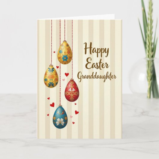 Easter Wishes Granddaughter Card カード (正面)