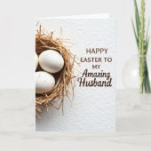 Easter Wishes Husband Card カード (正面)