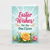 Easter Wishes Love Card カード (正面)