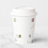 Easter with Rabbit and Party Ribbon　カラフルイースター紙コップ 紙コップ (左)