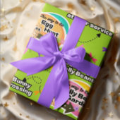 Easter Wrapping Paper Jelly Bean Signs ラッピングペーパー