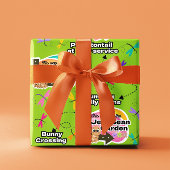 Easter Wrapping Paper Jelly Bean Signs ラッピングペーパー