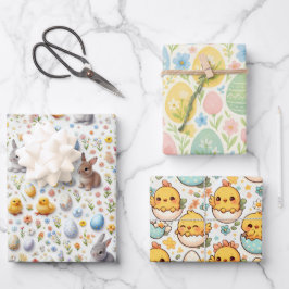 Easter Wrapping Paper - Kids ラッピングペーパーシート