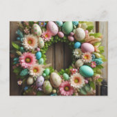 Easter wreath シーズンポストカード (正面)