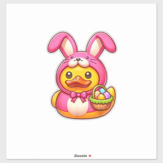 Easter Yellow Rubber Duck Cruise Ship Cruising Duc シール (シート)