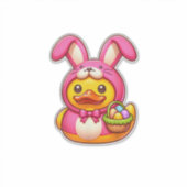 Easter Yellow Rubber Duck Cruise Ship Cruising Duc シール (正面)