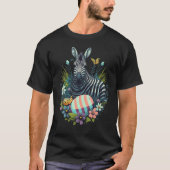 Easter Zebra Bunny Eggs on Easter Zebra Tシャツ (正面)