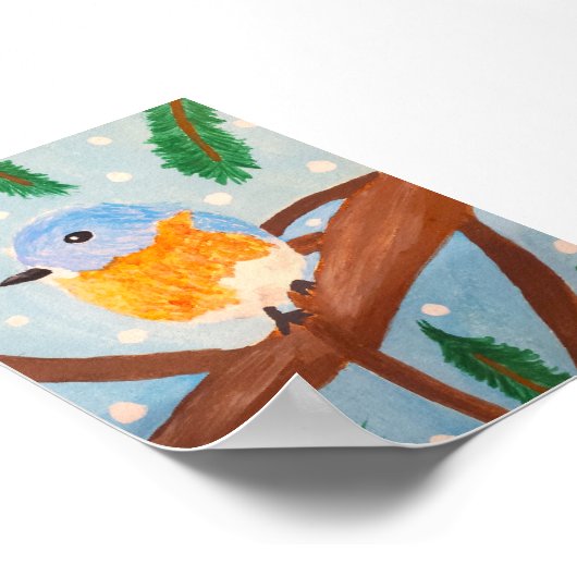 Eastern Bluebird  ポスター (角)