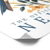 Eastern Bluebird Bird of New York USA ポスター (角)