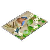 Eastern Bluebird Notebookスパイラルジャーナルギフト ノートブック (左側)