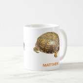 Eastern Box Turtleの写真パーソナライズされた コーヒーマグカップ (正面右)