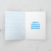 Eastern Box Turtleカスタマイズおもしろい可能な誕生日 カード (内部)