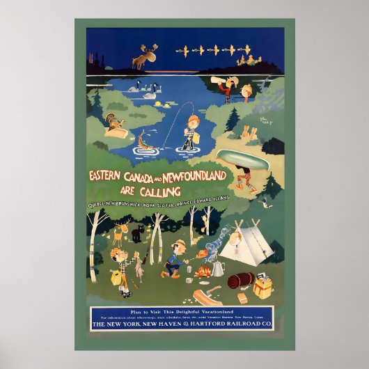 Eastern Canada and Newfoundland Quebec New ポスター (正面)