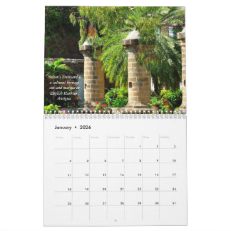 Eastern Caribbean Calendar for 2026 カレンダー